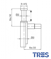 SIFON LAVABO VISTO TELESCOPICO
